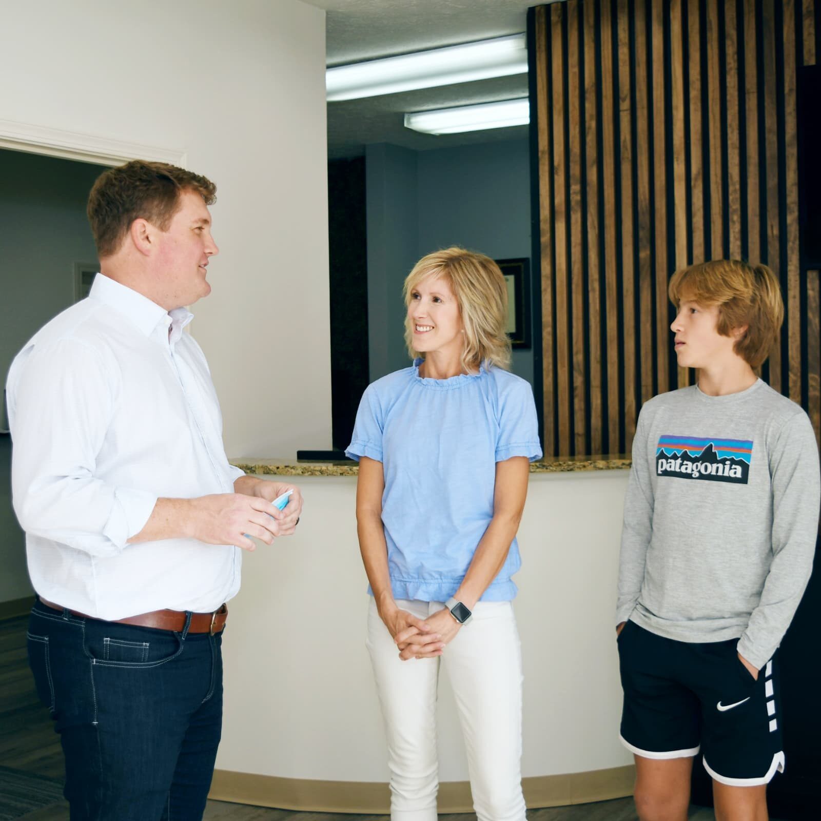 Adult patient with ceramic clear braces at Wiesemann Orthodontics, serving Bowling Green KY, Russellville KY, Portland TN, and White House TN